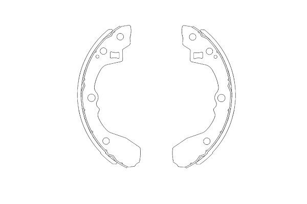 Bromsbackar, sats, Bakaxel Kavo parts KBS-4403 KAVO PARTS