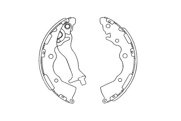 Bromsbackar, sats, Bakaxel Kavo parts KBS-4405 KAVO PARTS