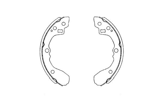 Bromsbackar, sats, Bakaxel Kavo parts KBS-4406 KAVO PARTS