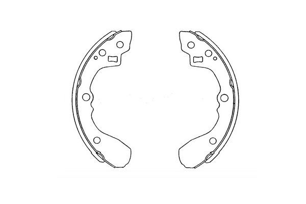Bromsbackar, sats, Bakaxel Kavo parts KBS-4407 KAVO PARTS
