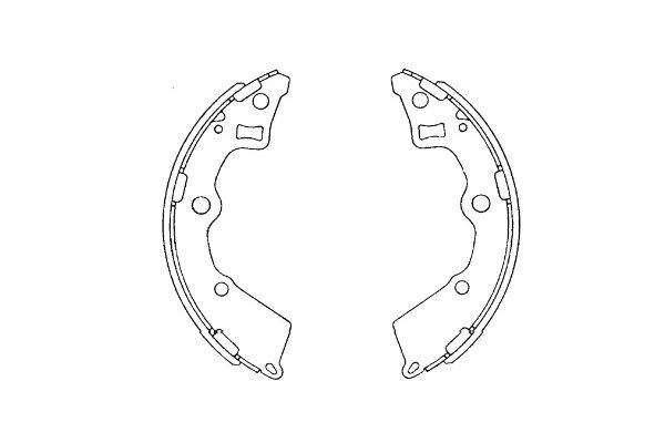 Bromsbackar, sats, Bakaxel Kavo parts KBS-4409 KAVO PARTS
