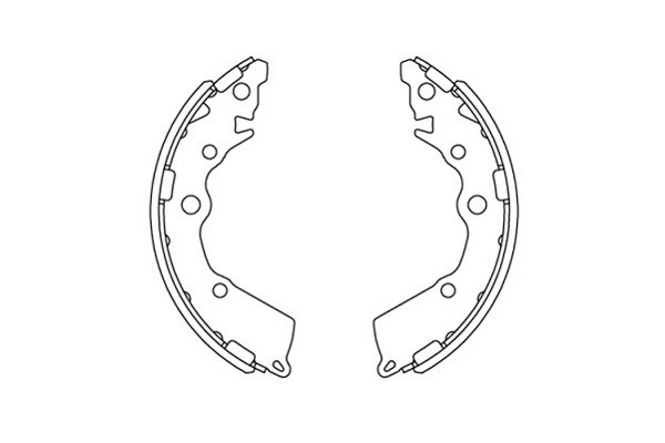 Bromsbackar, sats, Bakaxel Kavo parts KBS-4413 KAVO PARTS