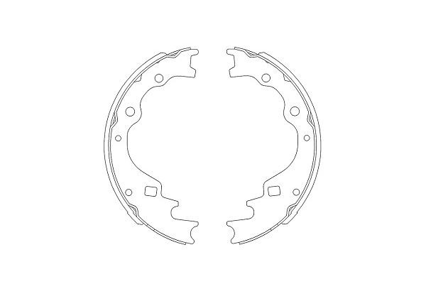 Bromsbackar, sats, Bakaxel Kavo parts KBS-5401 KAVO PARTS