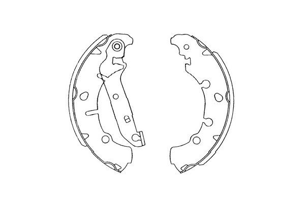 Bromsbackar, sats, Bakaxel Kavo parts KBS-5402 KAVO PARTS