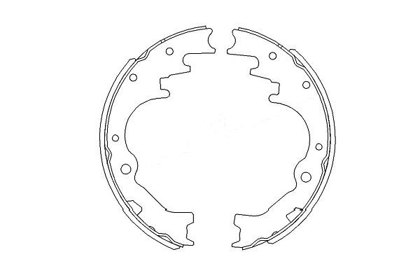Bromsbackar, sats, Bakaxel Kavo parts KBS-5403 KAVO PARTS