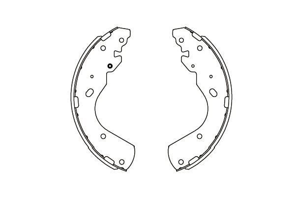 Bromsbackar, sats, Bakaxel Kavo parts KBS-5404 KAVO PARTS