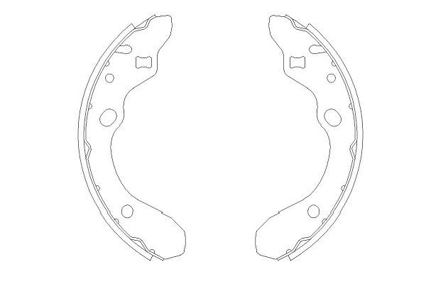 Bromsbackar, sats, Bakaxel Kavo parts KBS-5405 KAVO PARTS
