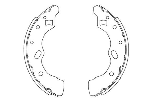Bromsbackar, sats, Bakaxel Kavo parts KBS-5406 KAVO PARTS