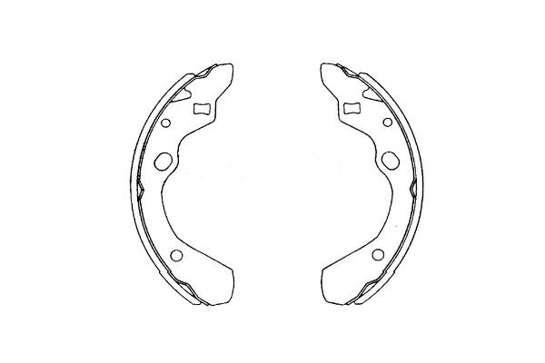 Bromsbackar, sats, Bakaxel Kavo parts KBS-5411 KAVO PARTS