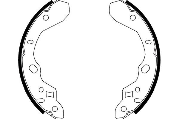 Bromsbackar, sats, Bakaxel Kavo parts KBS-5413 KAVO PARTS