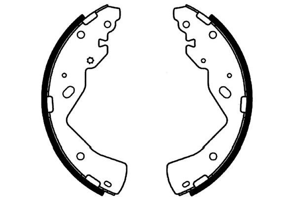 Bromsbackar, sats, Bakaxel Kavo parts KBS-5423 KAVO PARTS