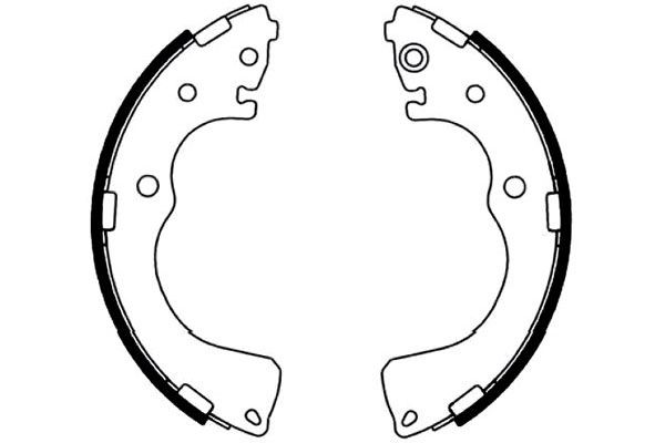 Bromsbackar, sats, Bakaxel Kavo parts KBS-5424 KAVO PARTS