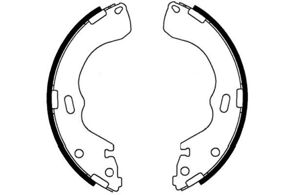 Bromsbackar, sats, Bakaxel Kavo parts KBS-5425 KAVO PARTS