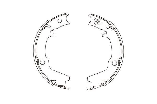 Bromsbackar, sats, Bakaxel Kavo parts KBS-6401 KAVO PARTS