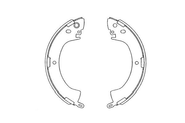 Bromsbackar, sats, Bakaxel Kavo parts KBS-6408 KAVO PARTS