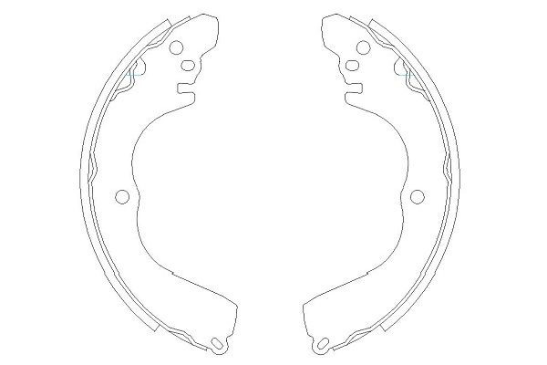 Bromsbackar, sats, Bakaxel Kavo parts KBS-6412 KAVO PARTS