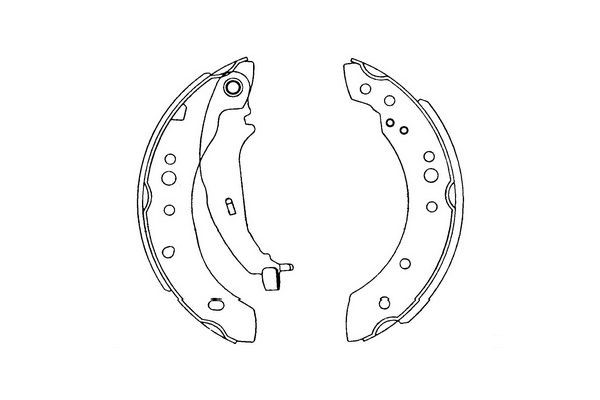 Bromsbackar, sats, Bakaxel Kavo parts KBS-6414 KAVO PARTS