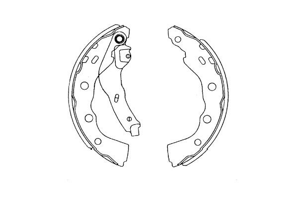 Bromsbackar, sats, Bakaxel Kavo parts KBS-6415 KAVO PARTS