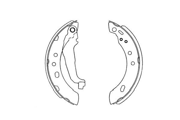 Bromsbackar, sats, Bakaxel Kavo parts KBS-7401 KAVO PARTS