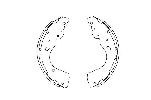 Bromsbackar, sats, Bakaxel Kavo parts KBS-7402 KAVO PARTS