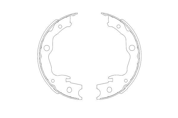 Bromsbackar, sats, Bakaxel KAVO PARTS