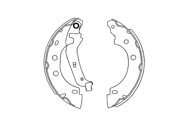 Bromsbackar, sats, Bakaxel Kavo parts KBS-7410 KAVO PARTS