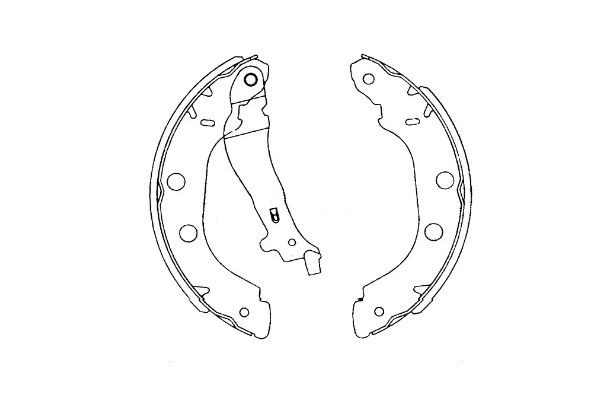 Bromsbackar, sats, Bakaxel Kavo parts KBS-7419 KAVO PARTS