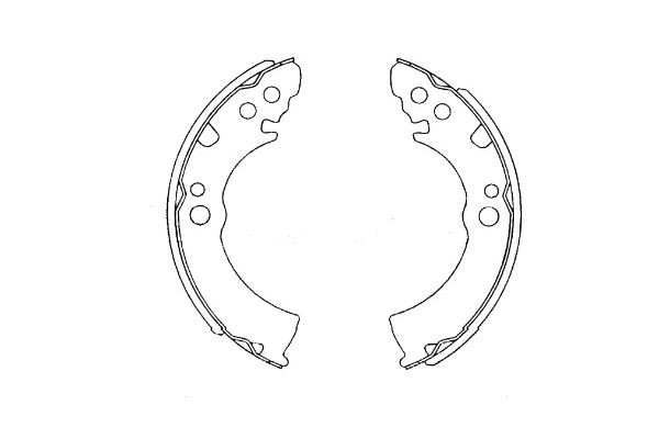 Bromsbackar, sats, Bakaxel Kavo parts KBS-7421 KAVO PARTS