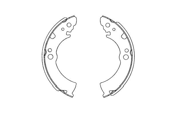 Bromsbackar, sats, Bakaxel Kavo parts KBS-7422 KAVO PARTS