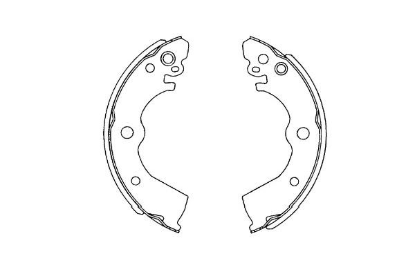 Bromsbackar, sats, Bakaxel Kavo parts KBS-7424 KAVO PARTS
