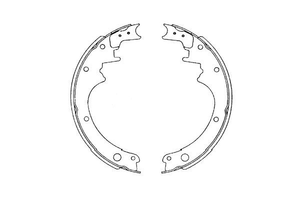 Bromsbackar, sats, Bakaxel Kavo parts KBS-7426 KAVO PARTS