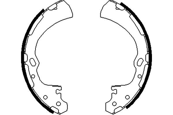 Bromsbackar, sats, Bakaxel Kavo parts KBS-7430 KAVO PARTS Bromsbackar, sats, Bakaxel Kavo parts KBS-7430 KAVO PARTS