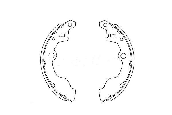 Bromsbackar, sats, Bakaxel Kavo parts KBS-8401 KAVO PARTS