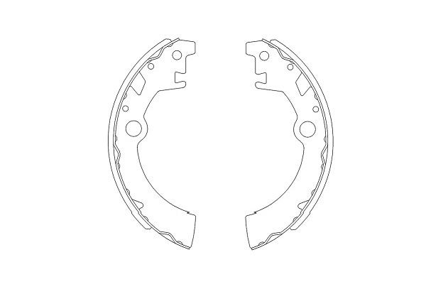 Bromsbackar, sats, Bakaxel Kavo parts KBS-8903 KAVO PARTS