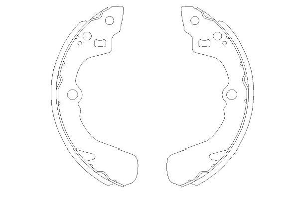 Bromsbackar, sats, Bakaxel Kavo parts KBS-8905 KAVO PARTS