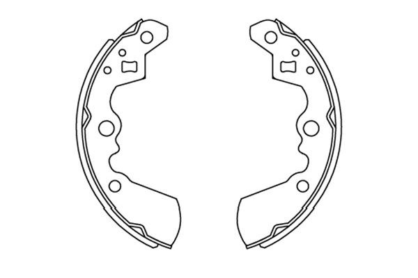 Bromsbackar, sats, Bakaxel Kavo parts KBS-8906 KAVO PARTS
