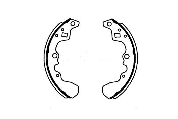 Bromsbackar, sats, Bakaxel Kavo parts KBS-8910 KAVO PARTS
