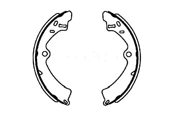 Bromsbackar, sats, Bakaxel Kavo parts KBS-8911 KAVO PARTS