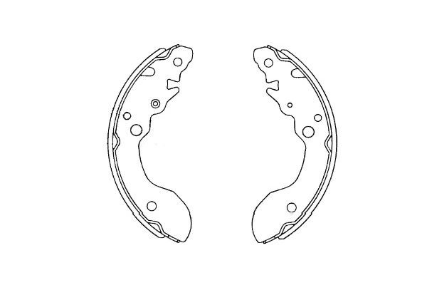 Bromsbackar, sats, Bakaxel Kavo parts KBS-8912 KAVO PARTS