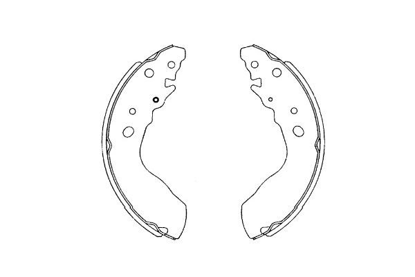 Bromsbackar, sats, Bakaxel Kavo parts KBS-8913 KAVO PARTS