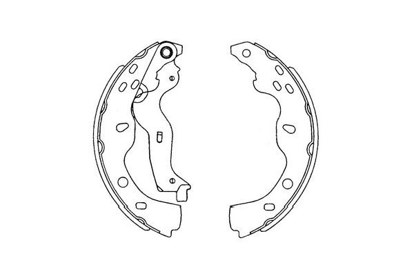Bromsbackar, sats, Bakaxel Kavo parts KBS-8914 KAVO PARTS