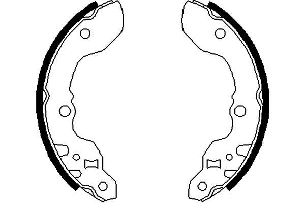Bromsbackar, sats, Bakaxel Kavo parts KBS-8920 KAVO PARTS