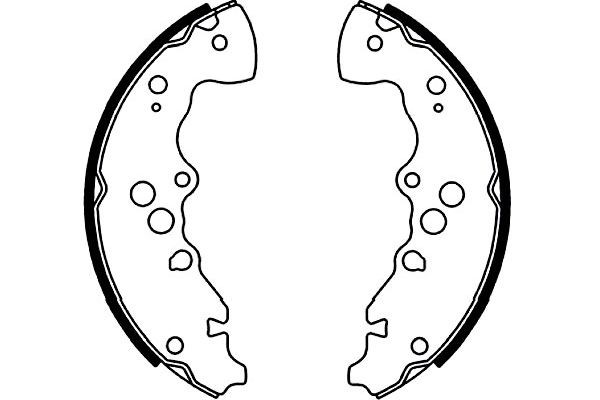 Bromsbackar, sats, Bakaxel KAVO PARTS