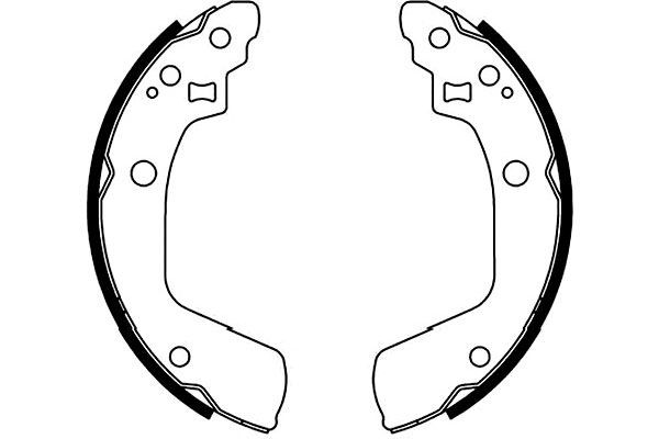 Bromsbackar, sats, Bakaxel Kavo parts KBS-8927 KAVO PARTS