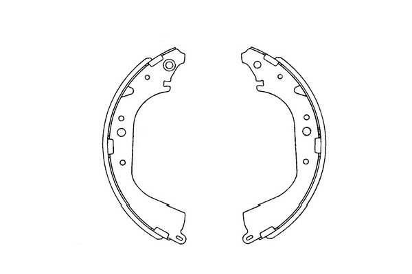 Bromsbackar, sats, Bakaxel Kavo parts KBS-9901 KAVO PARTS