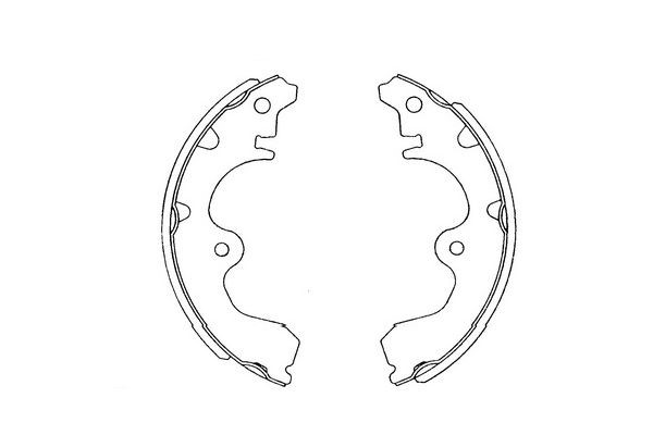 Bromsbackar, sats, Bakaxel Kavo parts KBS-9902 KAVO PARTS