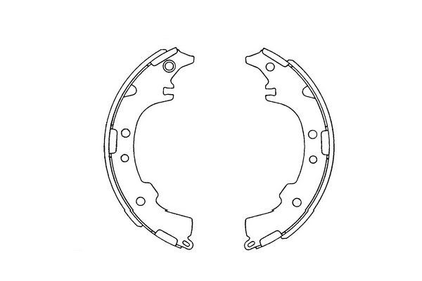 Bromsbackar, sats, Bakaxel Kavo parts KBS-9903 KAVO PARTS