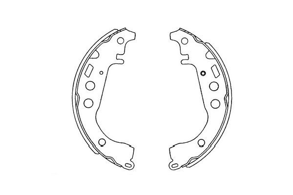 Bromsbackar, sats, Bakaxel Kavo parts KBS-9904 KAVO PARTS