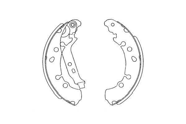 Bromsbackar, sats, Bakaxel KAVO PARTS