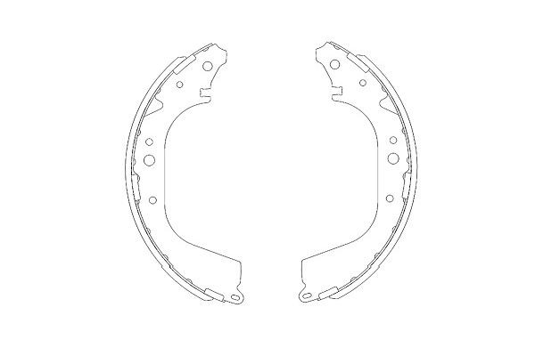 Bromsbackar, sats, Bakaxel Kavo parts KBS-9907 KAVO PARTS